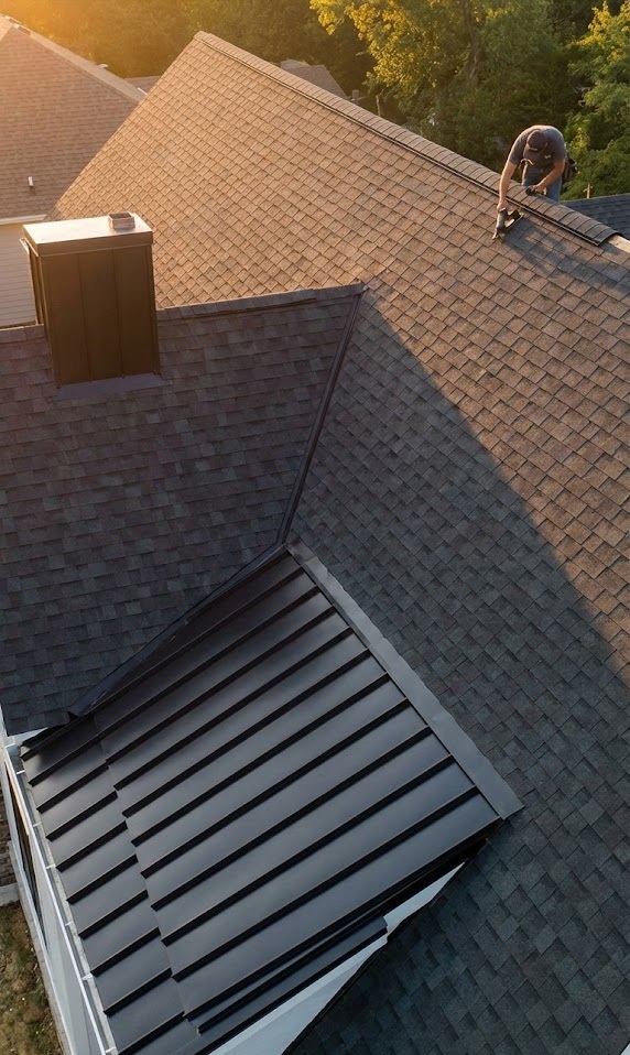 Toiture tôle et bardeau